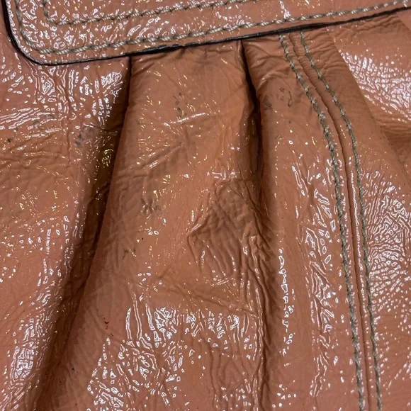 Coach 2011 Peach Patent Leather East-West Tote - Picture 6 of 16